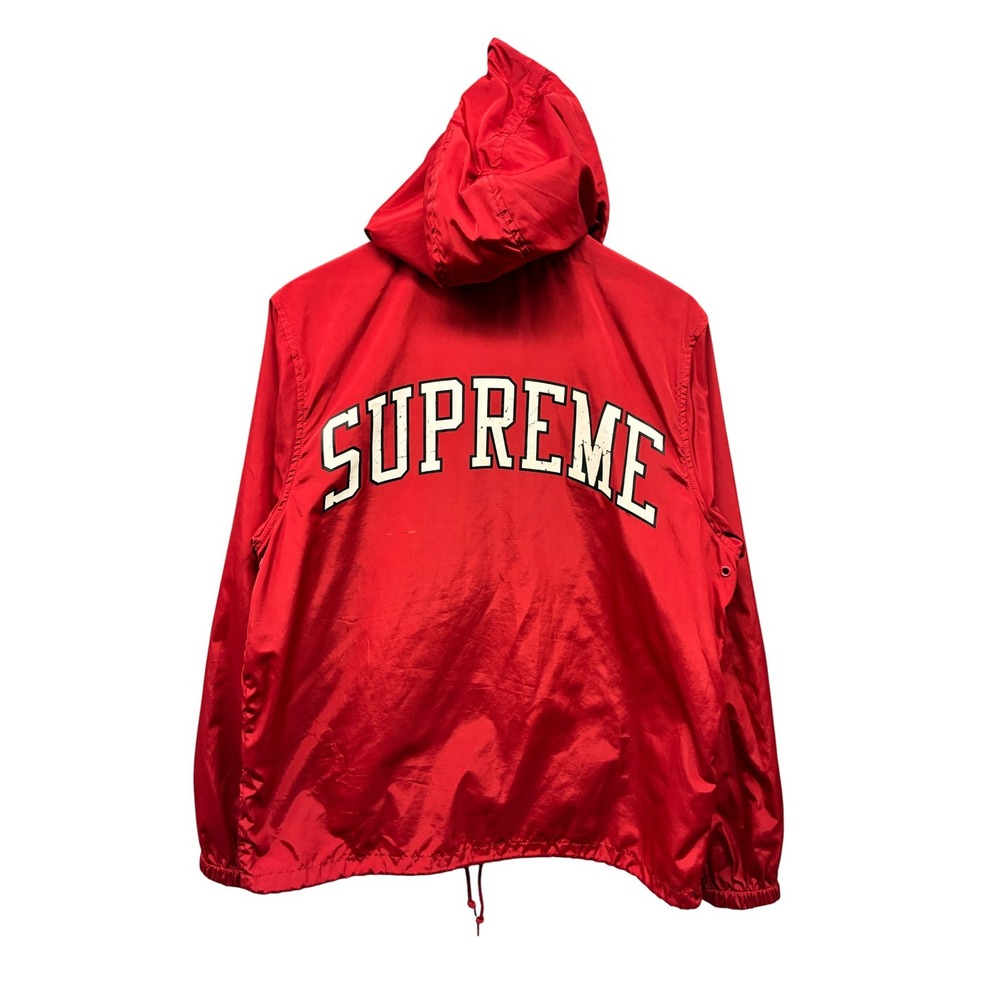 Supreme x Champion Hooded Jacket Windbreaker Men's Medium Red Lightweight